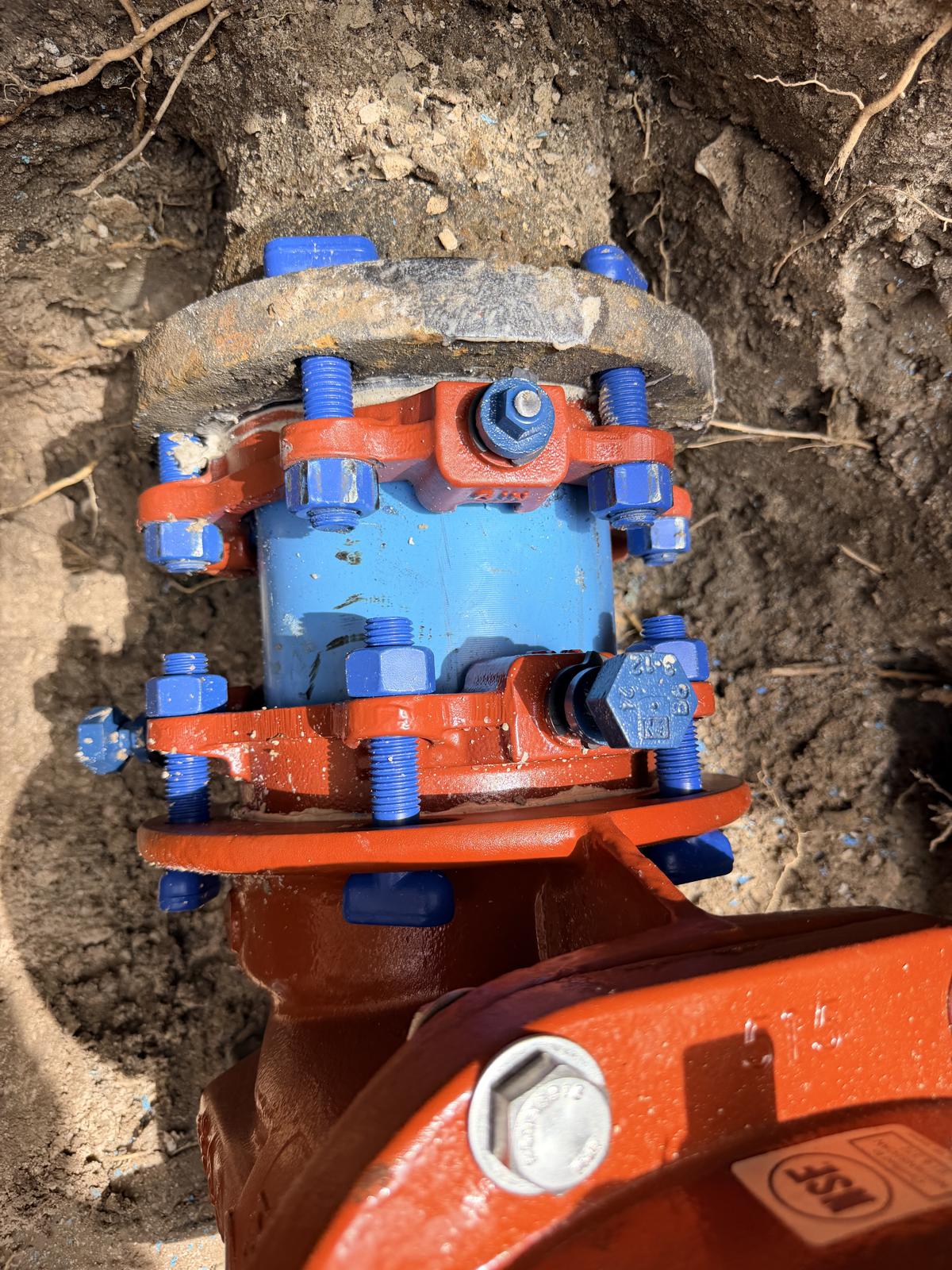 New gate valve and flange connection